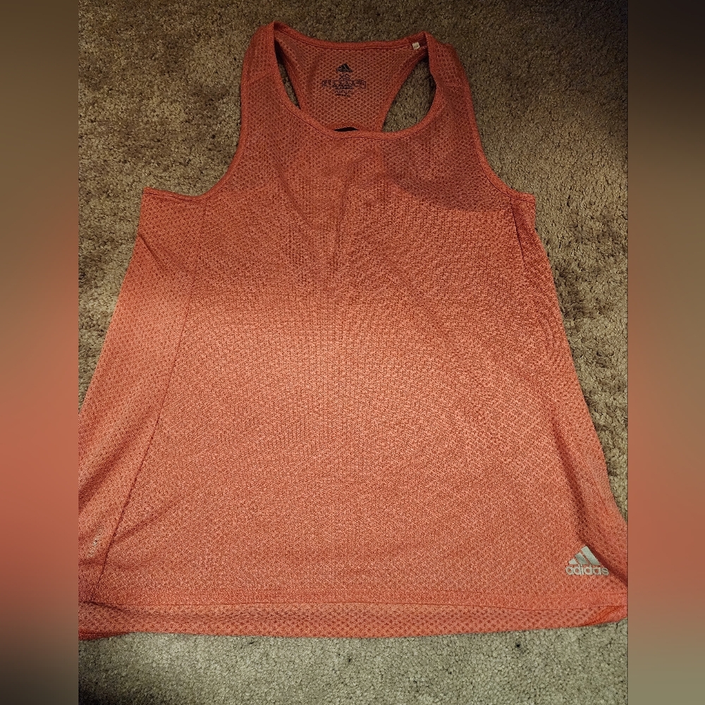 2 Adidas Women's Coral Is Xs  And Blue Is Sm Tank Top